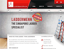 Tablet Screenshot of laddermenn.com